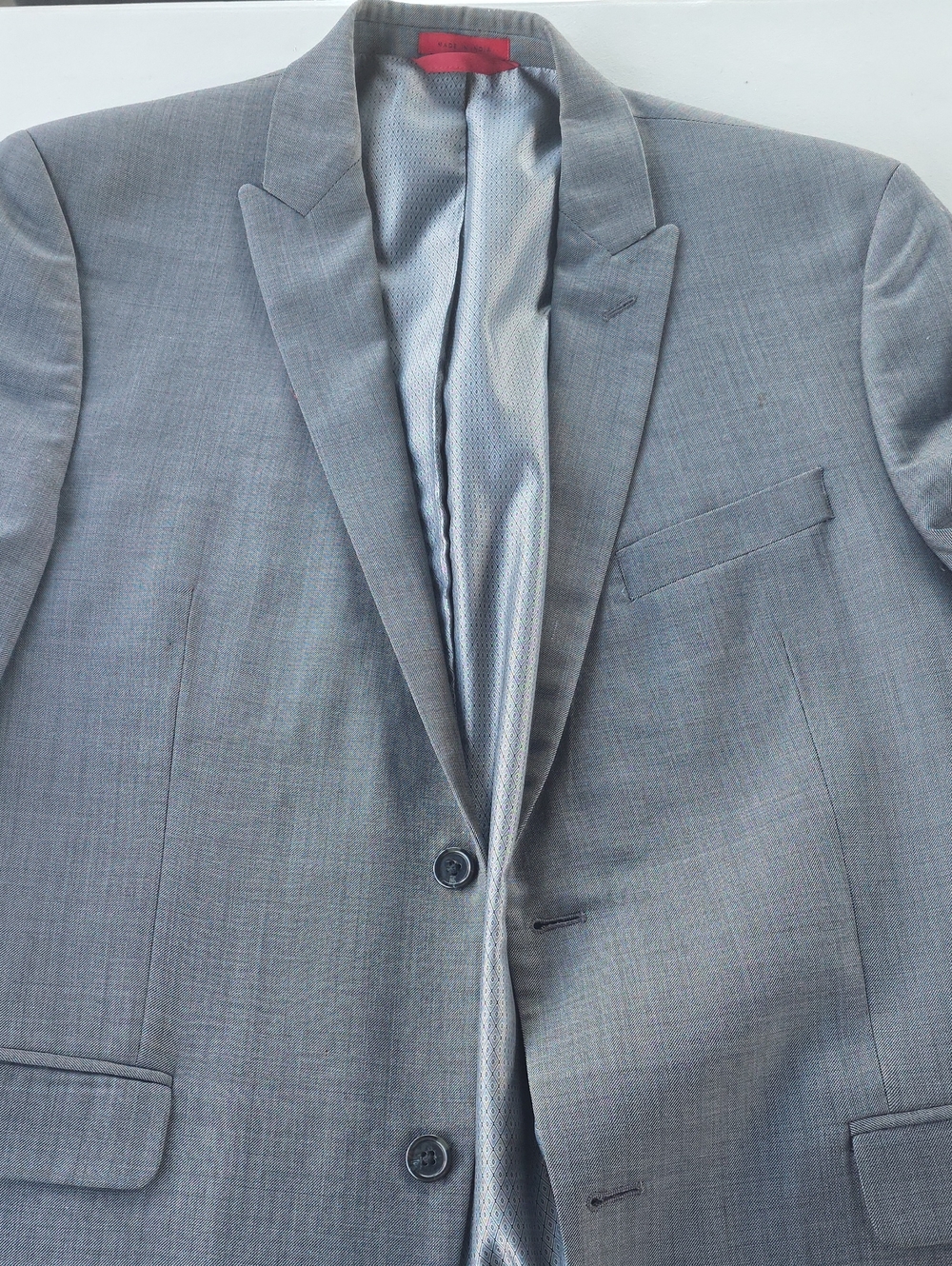 Alfani Men's Light Gray Two-Button Suit Jacket